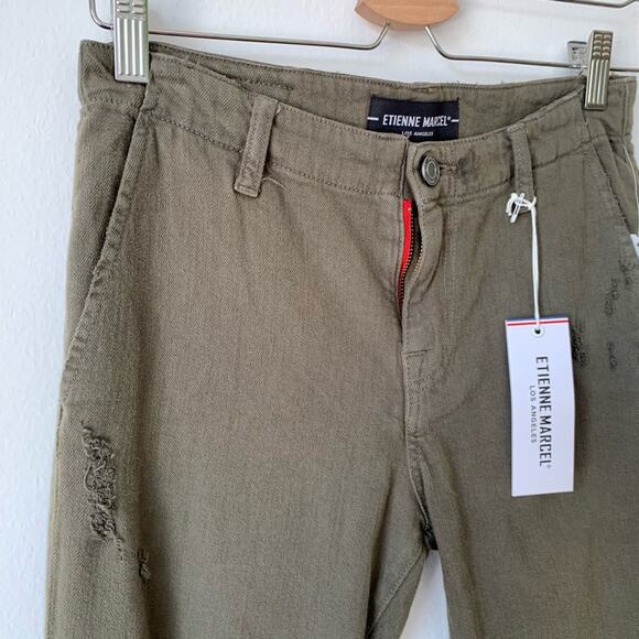 NWT Etienne Marcel Denim Boyfriend Trousers Pants Women's 25 - Picture 4 of 16